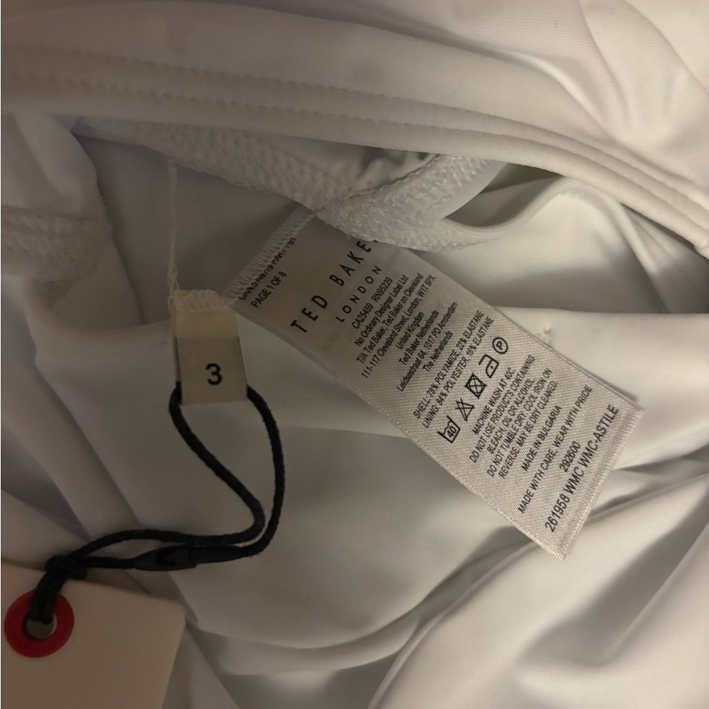 Ted Baker White One-Shoulder Swim One Piece - Picture 8 of 8